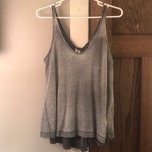 FREE PEOPLE grey knit tank top